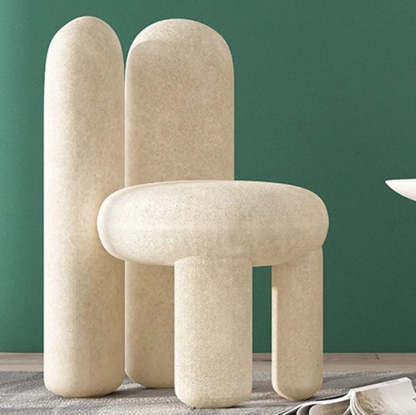 Rabbit Ears Metal Lambswool Vanity Stool