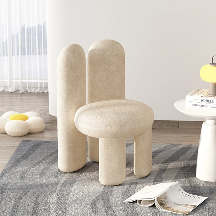 Rabbit Ears Metal Lambswool Vanity Stool