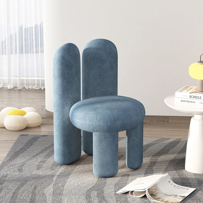 Rabbit Ears Metal Lambswool Vanity Stool