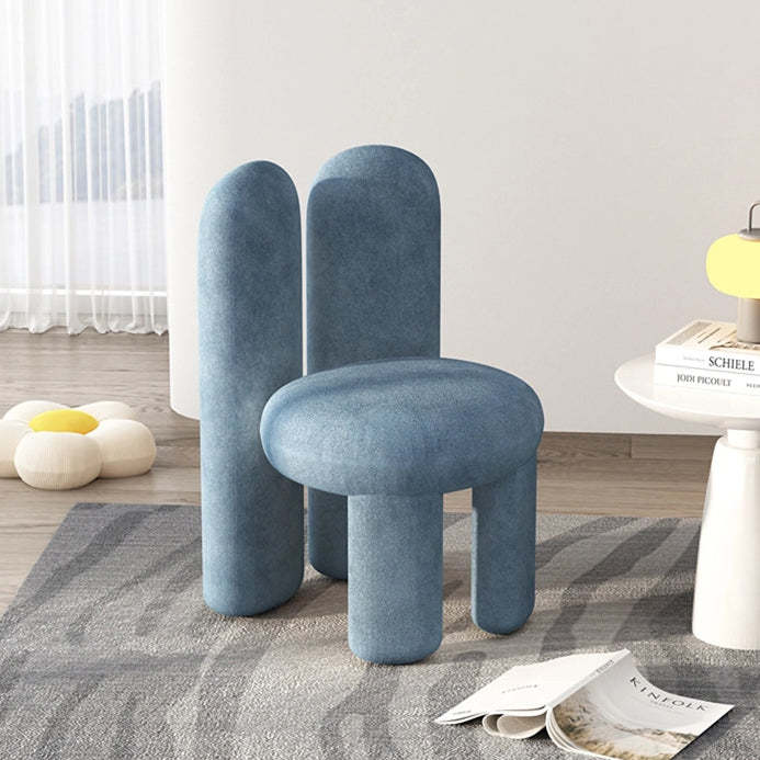 Rabbit Ears Metal Lambswool Vanity Stool