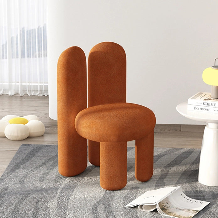 Rabbit Ears Metal Lambswool Vanity Stool