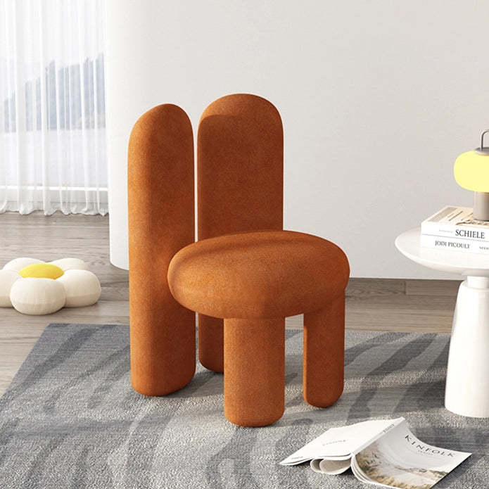 Rabbit Ears Metal Lambswool Vanity Stool