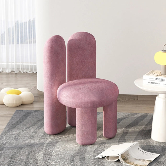 Rabbit Ears Metal Lambswool Vanity Stool
