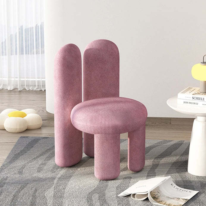 Rabbit Ears Metal Lambswool Vanity Stool