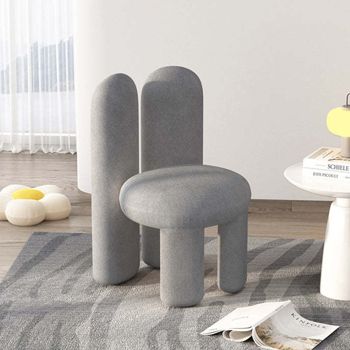 Rabbit Ears Metal Lambswool Vanity Stool