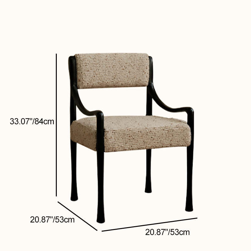 Mid-Century Ash Wood Fabric Chair