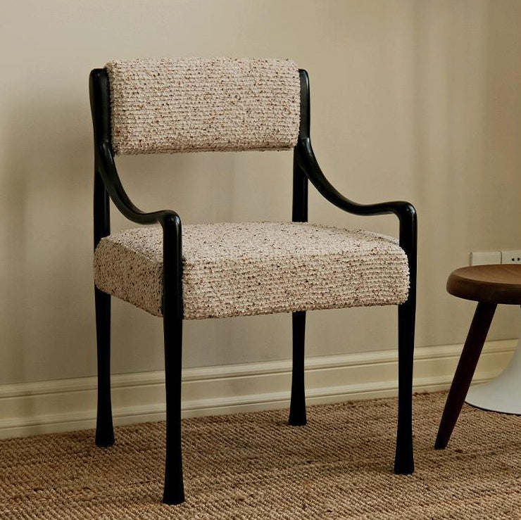 Mid-Century Ash Wood Fabric Chair