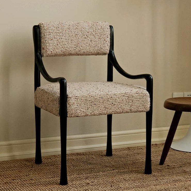 Mid-Century Ash Wood Fabric Chair