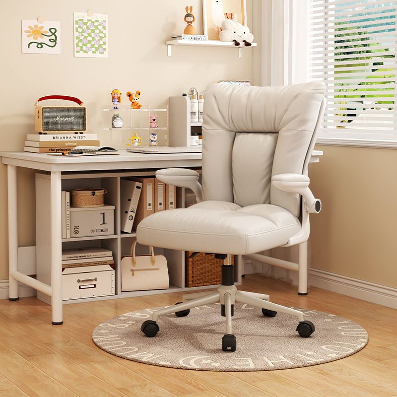 Minimalist Movable Swivel Fabric Nylon Steel Desk Chair