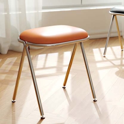 Minimalist Steel PU Leather Chair