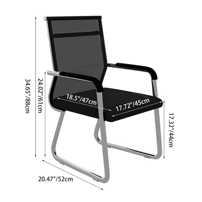 Minimalist Steel Mesh Desk Chair