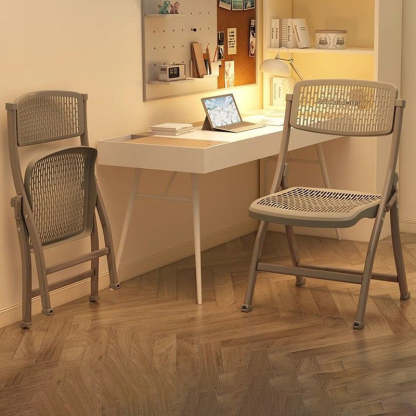 Minimalist Foldable Steel Desk Chair