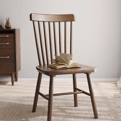 Vintage Rubberwood Dining Chair