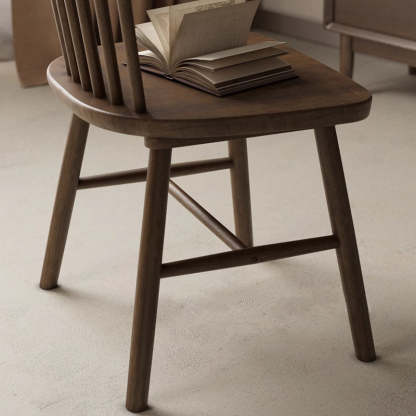 Vintage Rubberwood Dining Chair