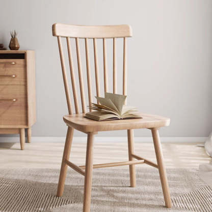 Vintage Rubberwood Dining Chair