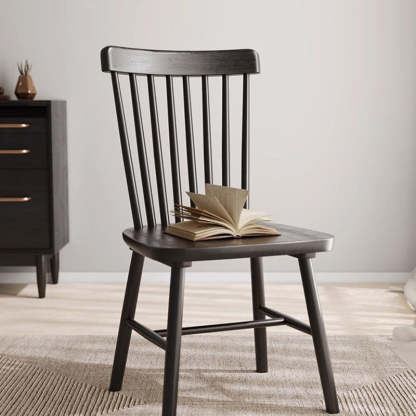 Vintage Rubberwood Dining Chair