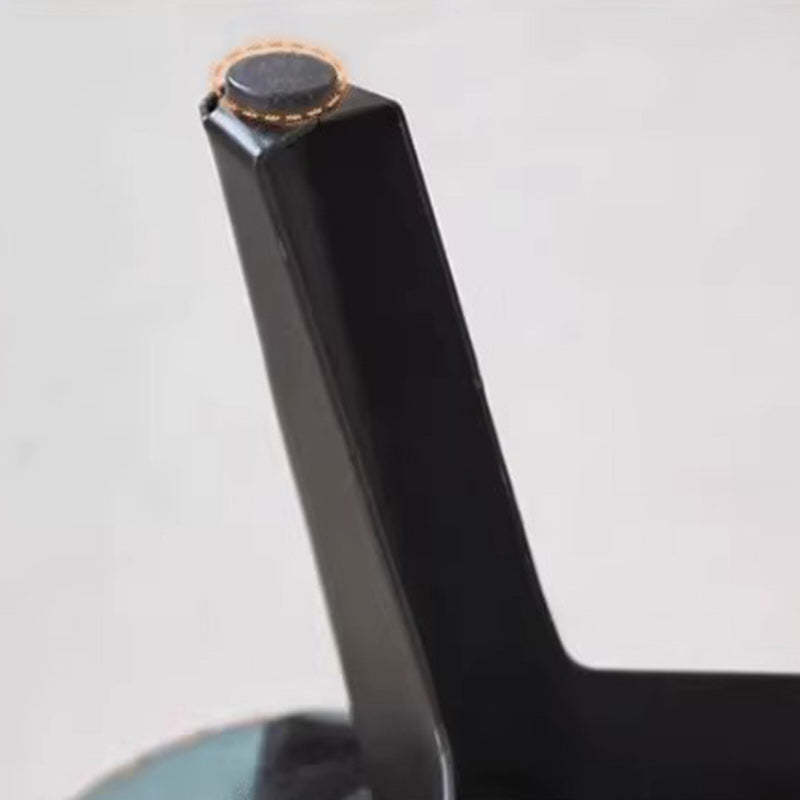 Minimalist Portable Metal Leather Low Stool