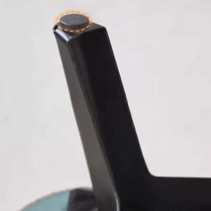 Minimalist Portable Metal Leather Low Stool