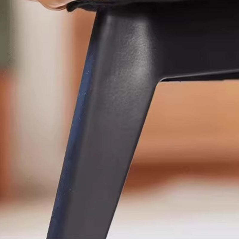 Minimalist Portable Metal Leather Low Stool