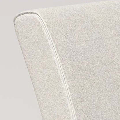 Minimalist Wood Dining Chair — Foam Sponge / Original Wood Color + Brown Seat