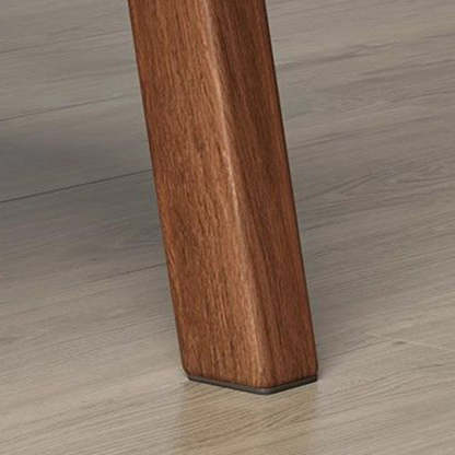 Minimalist Wood Dining Chair — Emulsion / Walnut Color Frame + Gray Seat