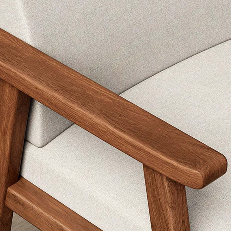 Minimalist Wood Dining Chair — Emulsion / Original Wood Color + Green Seat
