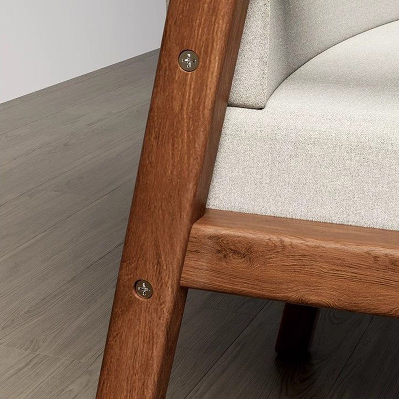 Minimalist Wood Dining Chair — Emulsion / Original Wood Color + Gray Seat
