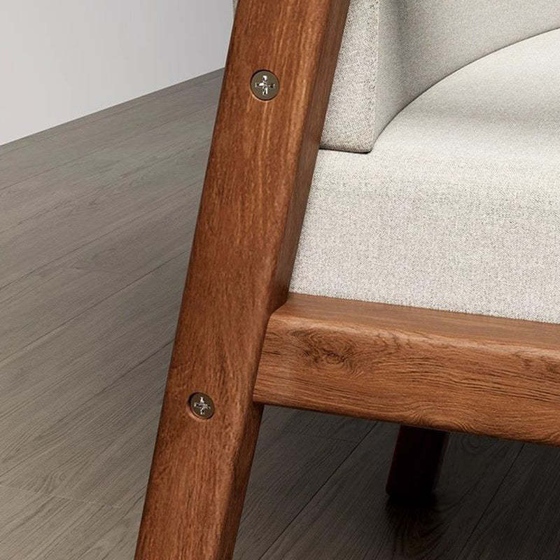 Minimalist Wood Dining Chair — Emulsion / Original Wood Color + Gray Seat
