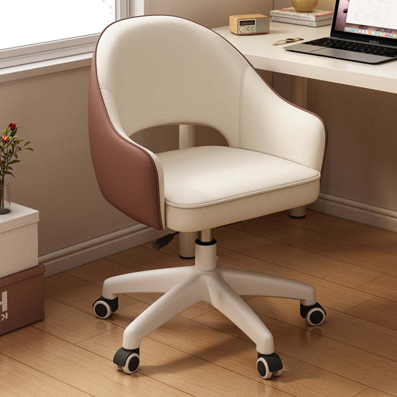 Minimalist Swivel Adjustable PU Leather Chair