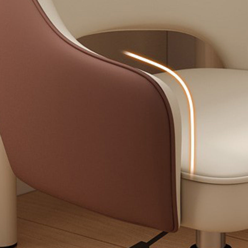 Minimalist Swivel Adjustable PU Leather Chair