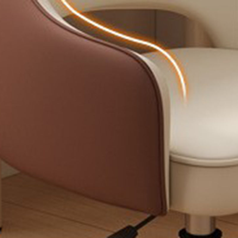 Minimalist Swivel Adjustable PU Leather Chair