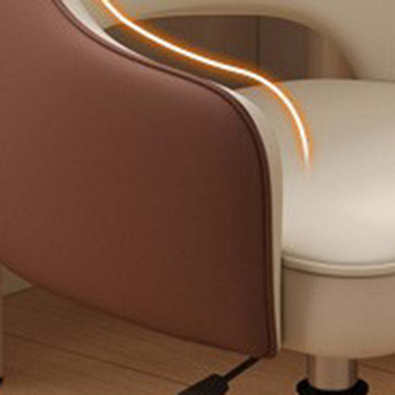 Minimalist Swivel Adjustable PU Leather Chair