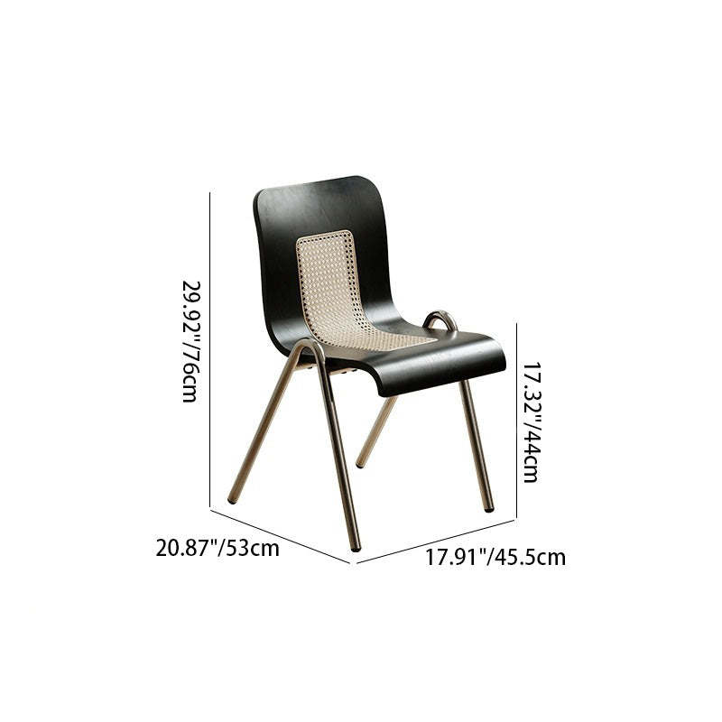 Japanese Solid Wood Steel Dining Chair