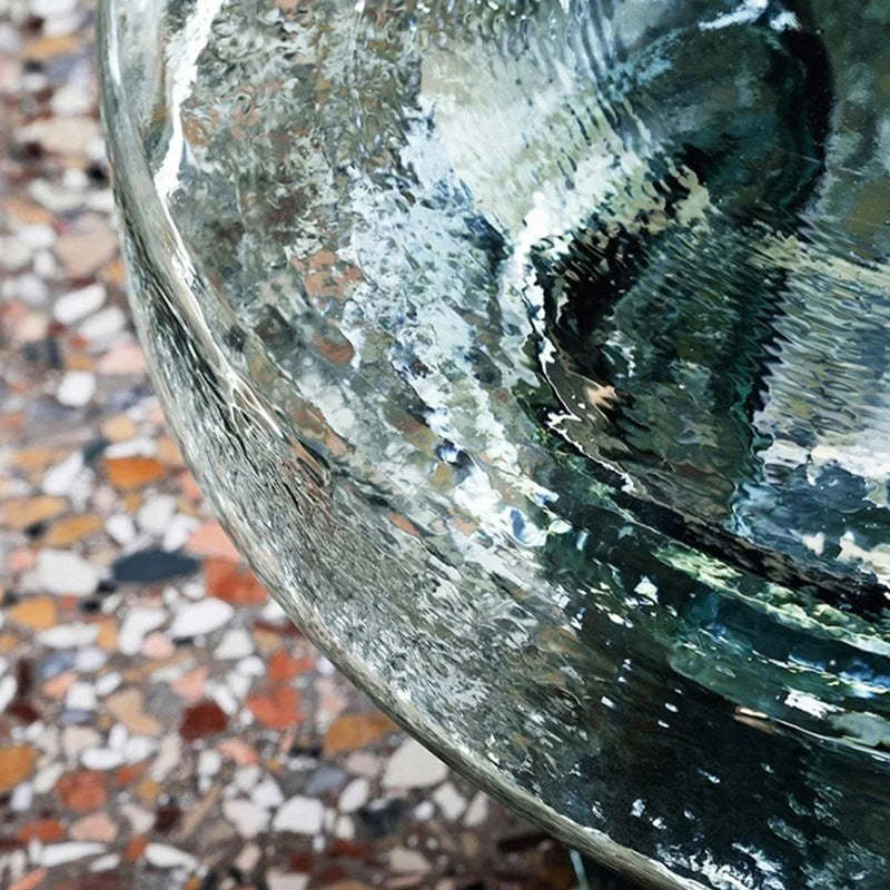 Minimalist Round Hardened Glass Coffee Table