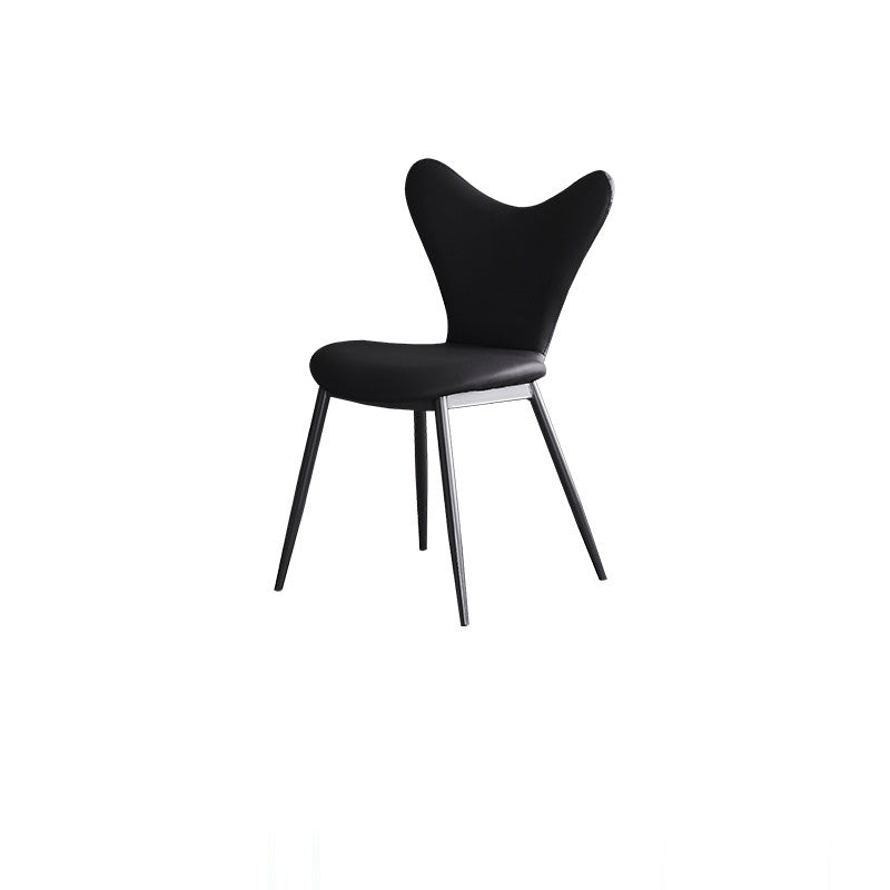 Minimalist Triangle Microfiber Leather Dining Chair