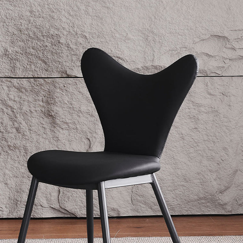 Minimalist Triangle Microfiber Leather Dining Chair