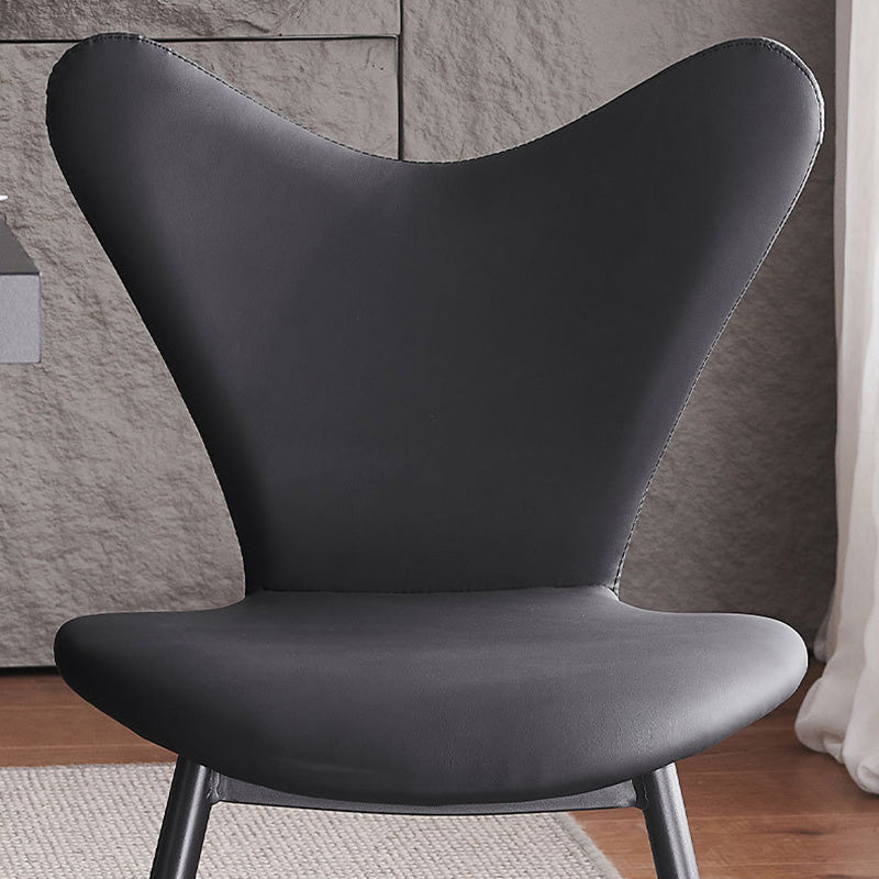 Minimalist Triangle Microfiber Leather Dining Chair