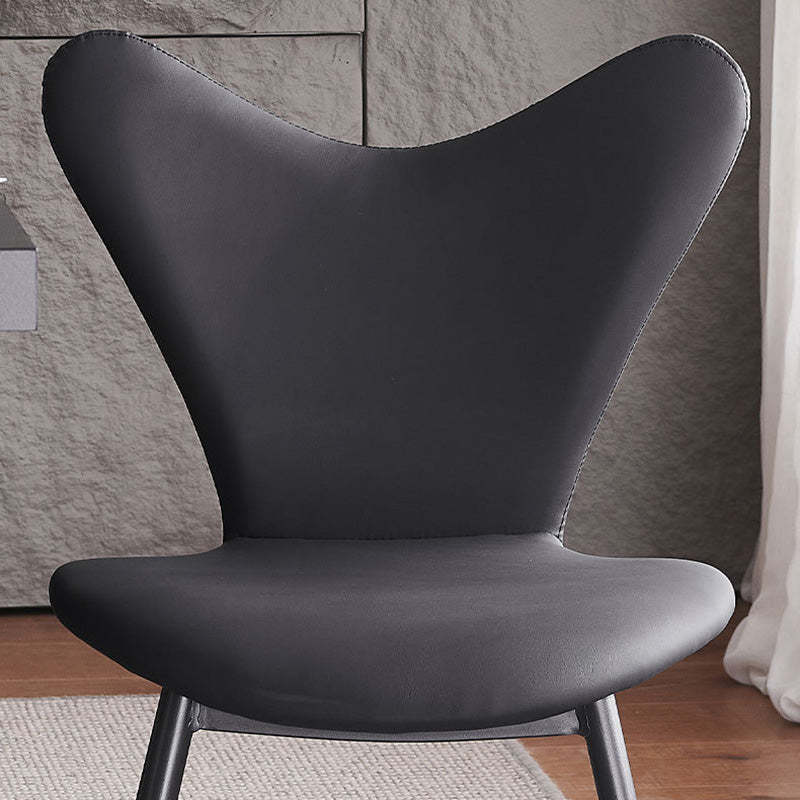 Minimalist Triangle Microfiber Leather Dining Chair
