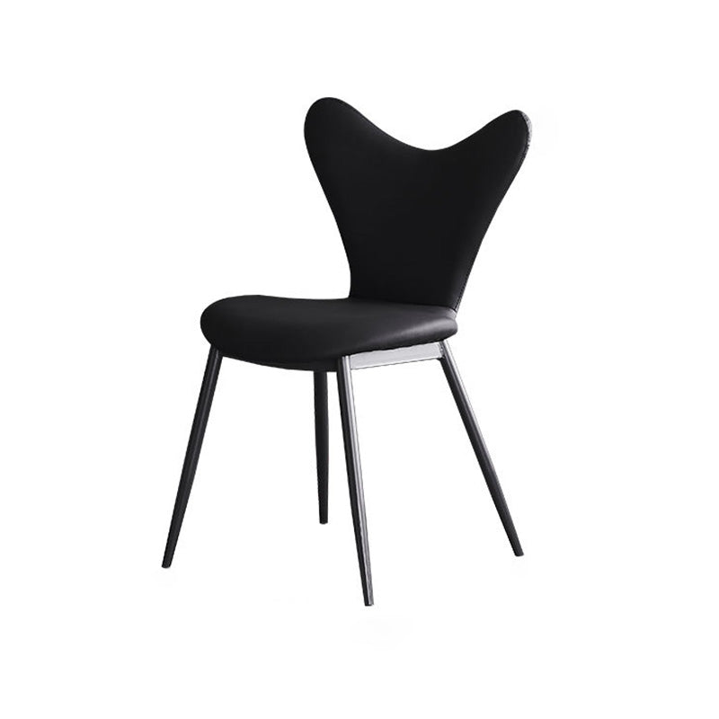 Minimalist Triangle Microfiber Leather Dining Chair