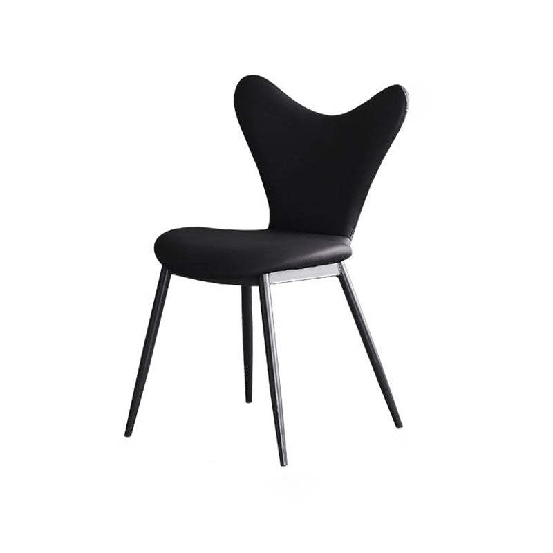 Minimalist Triangle Microfiber Leather Dining Chair