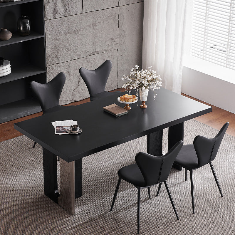 Minimalist Triangle Microfiber Leather Dining Chair