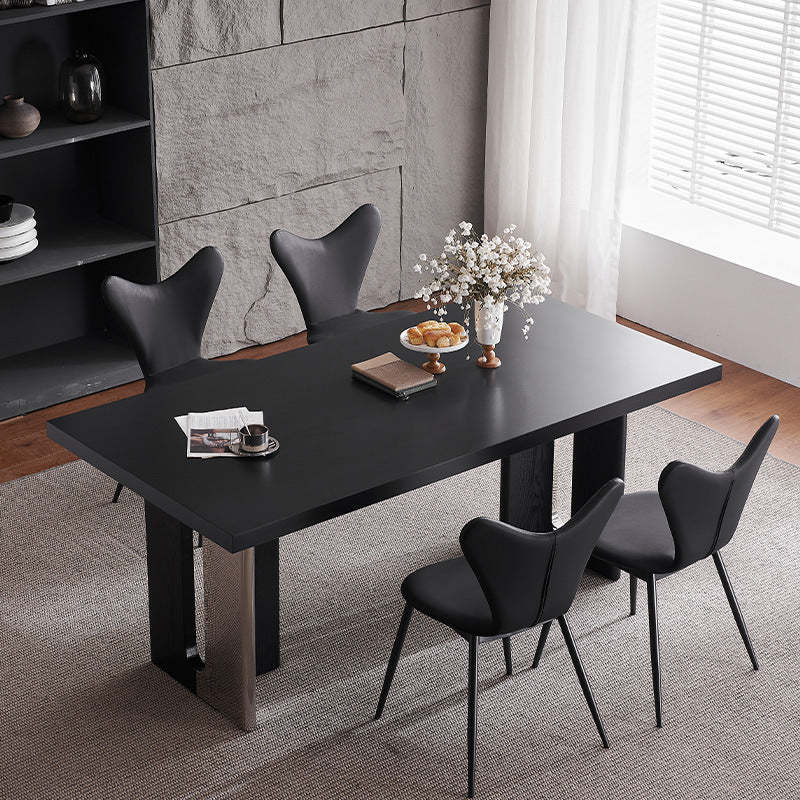 Minimalist Triangle Microfiber Leather Dining Chair