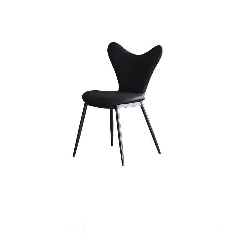 Minimalist Triangle Microfiber Leather Dining Chair