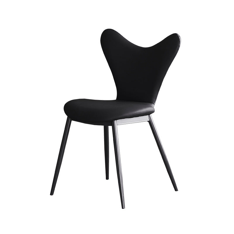 Minimalist Triangle Microfiber Leather Dining Chair