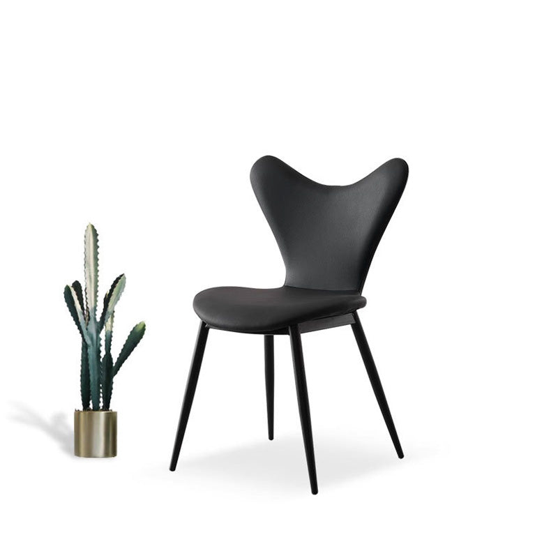 Minimalist Triangle Microfiber Leather Dining Chair