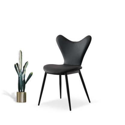Minimalist Triangle Microfiber Leather Dining Chair