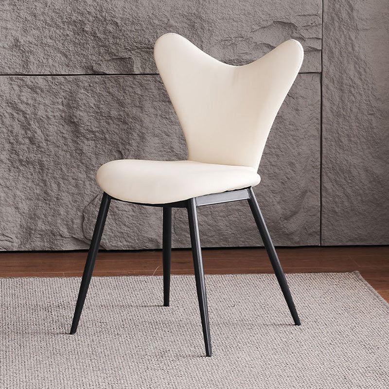 Minimalist Triangle Microfiber Leather Dining Chair