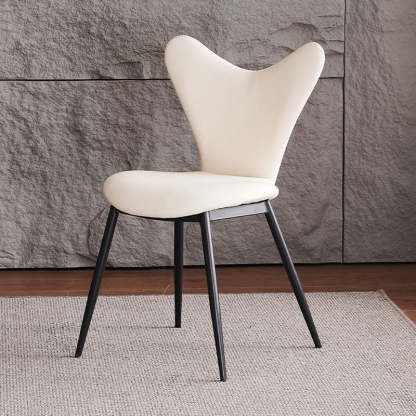 Minimalist Triangle Microfiber Leather Dining Chair