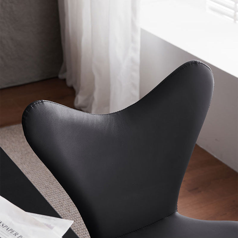 Minimalist Triangle Microfiber Leather Dining Chair