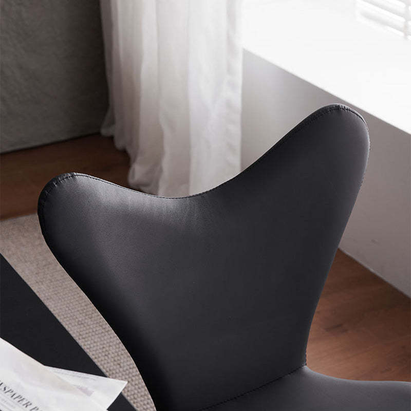 Minimalist Triangle Microfiber Leather Dining Chair